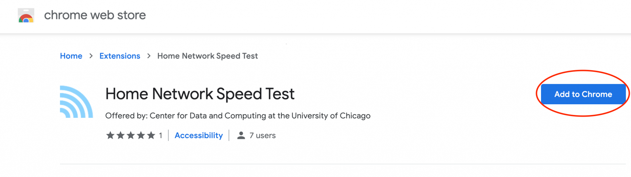 Speed test for Chrome - wifi speed test